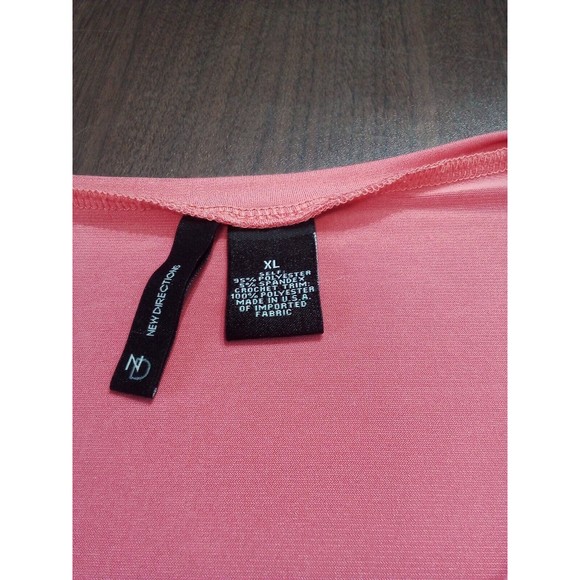 Women's New Direction Peach Lace Detail‎ On Arm  Size XL - Picture 11 of 16